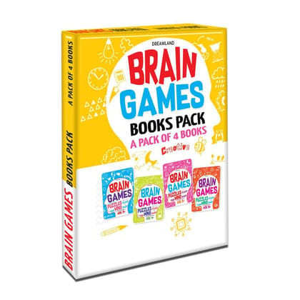 Brain Games Series (A set of 4 Books) (Paperb [Paperback] Dreamland Publications