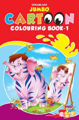 Jumbo Cartoon Colouring Book-1 [Paperback] Dreamland Publications