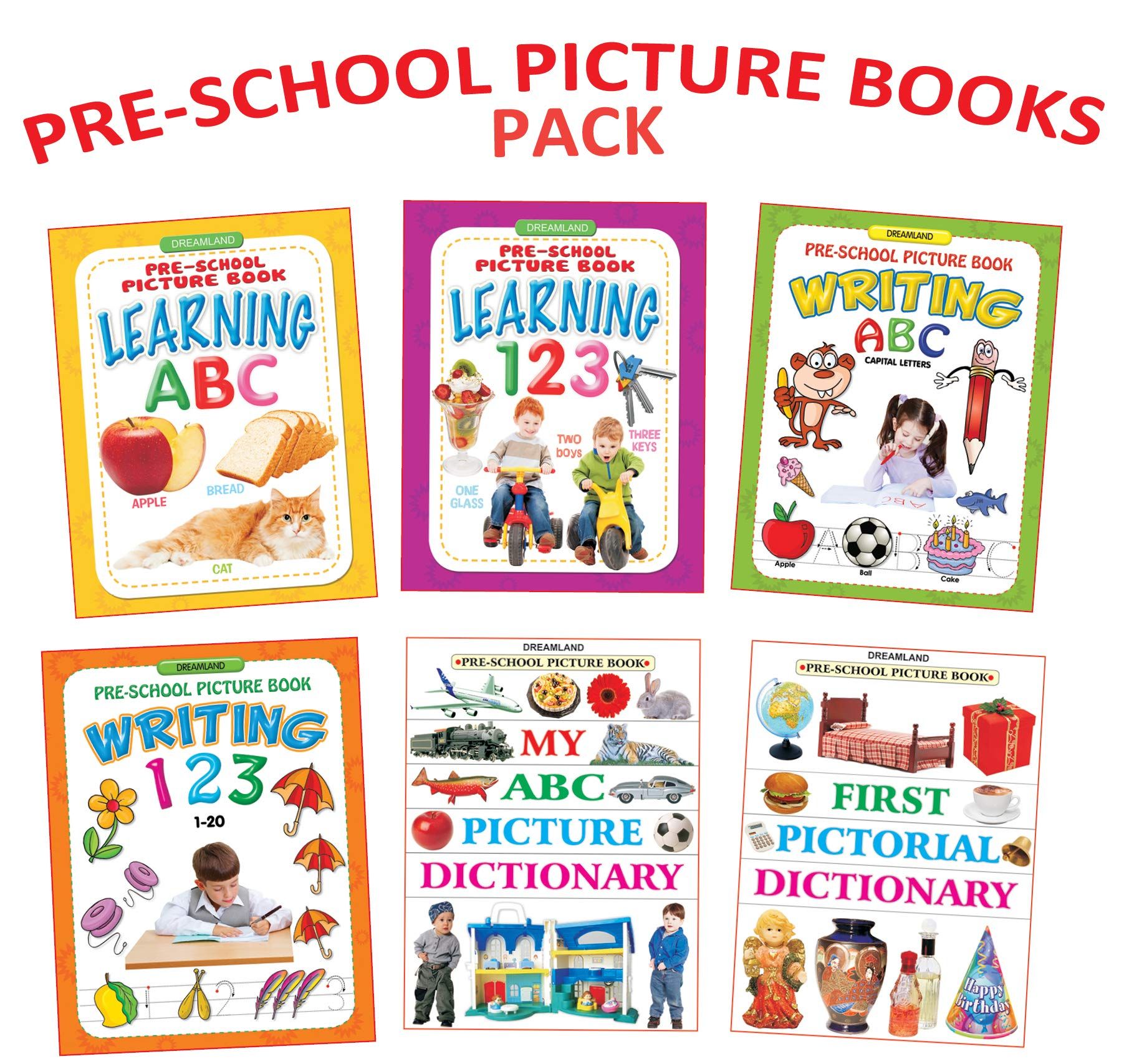 Pre School Books - Pack (English, Paperback, unknown) [Paperback] Dreamland Publications