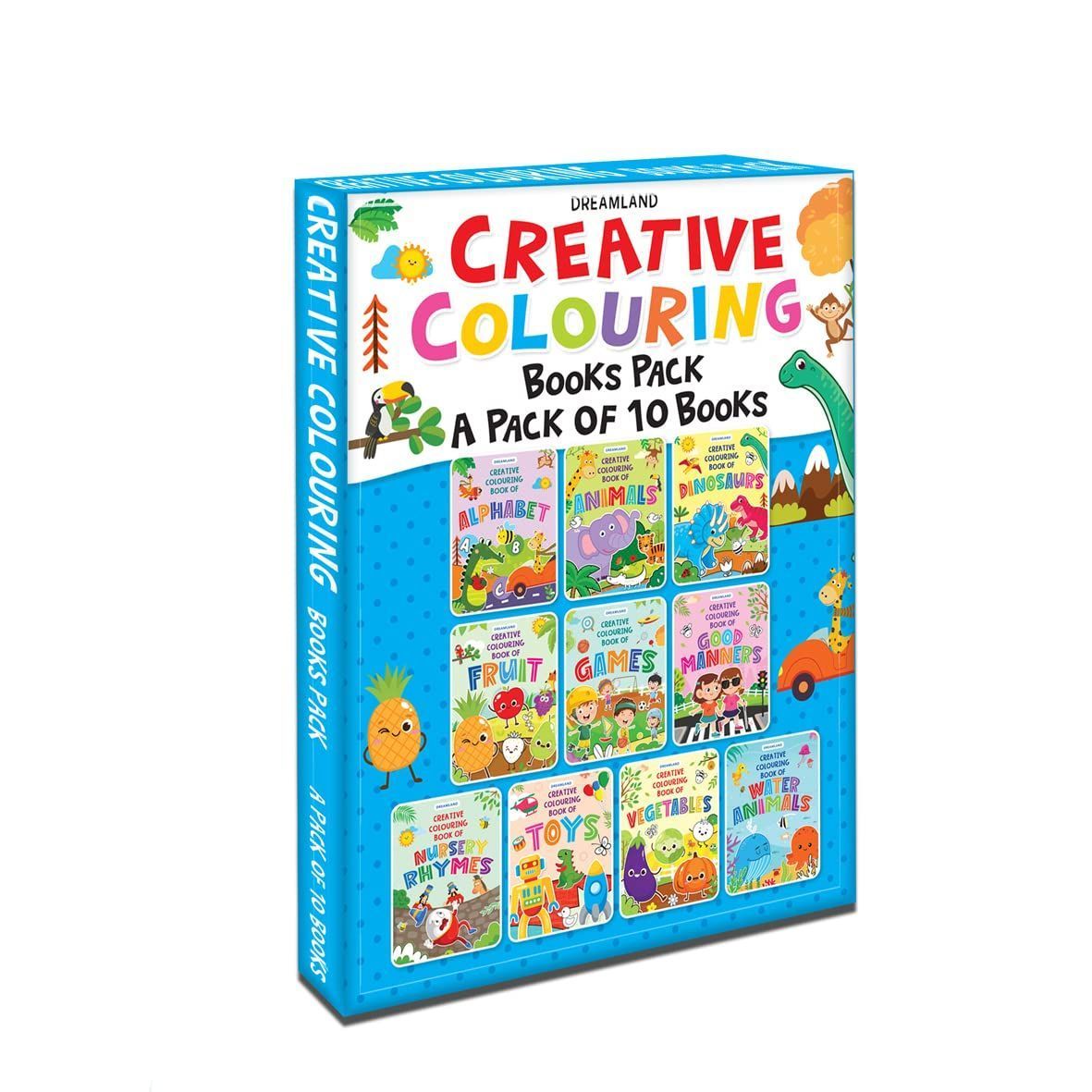 Creative Colouring Book - (Pack) (English, Pa [Paperback] Dreamland Publications