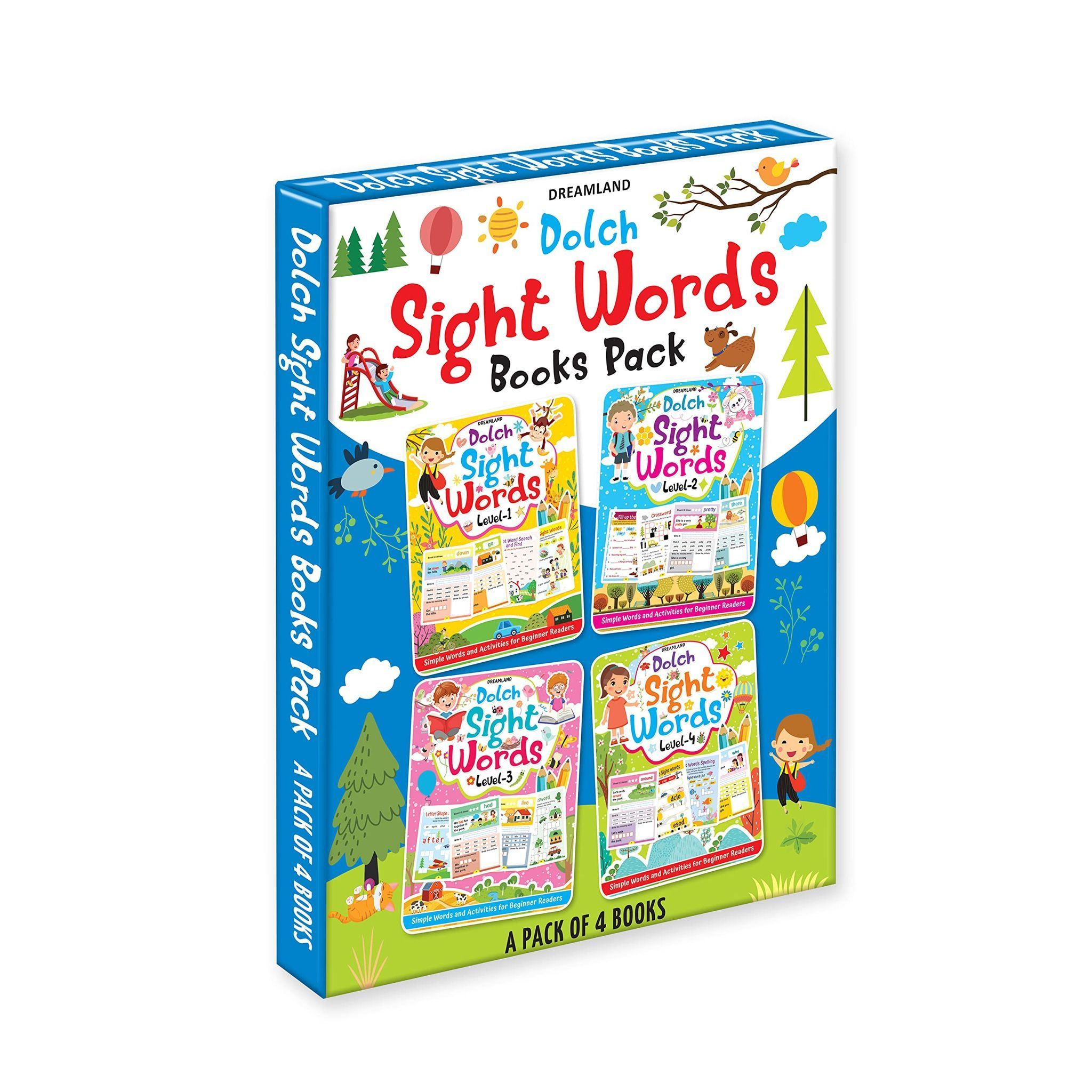 Dolch Sight Words Books Pack- 4 Books Dreamland Publications