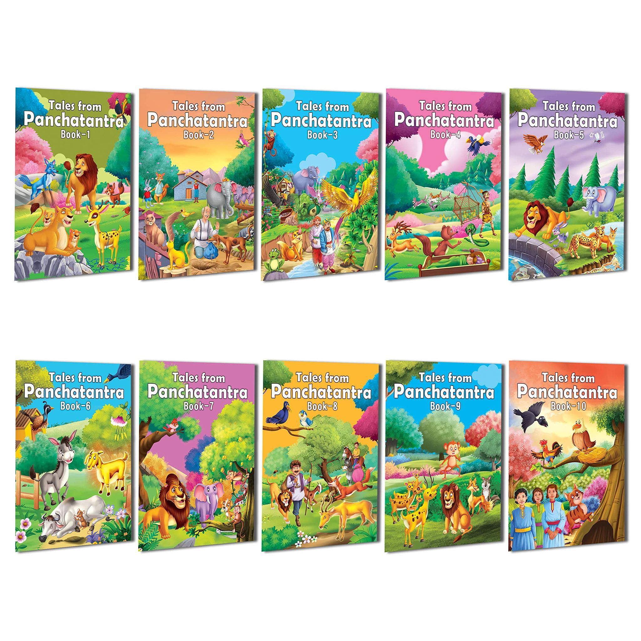 Tales from Panchatantra - A Pack of 10 Books | Traditional Panchatantra Stories for Children Age 4+ [Paperback] Dreamland Publications