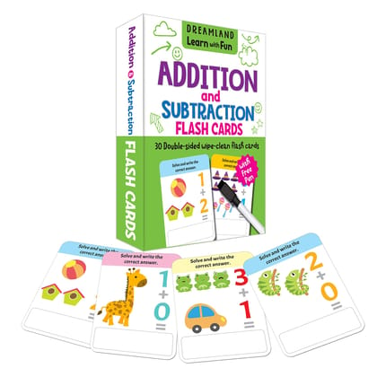 Flash Cards Addition and Subtraction? - 30 [Card Book] Dreamland Publications