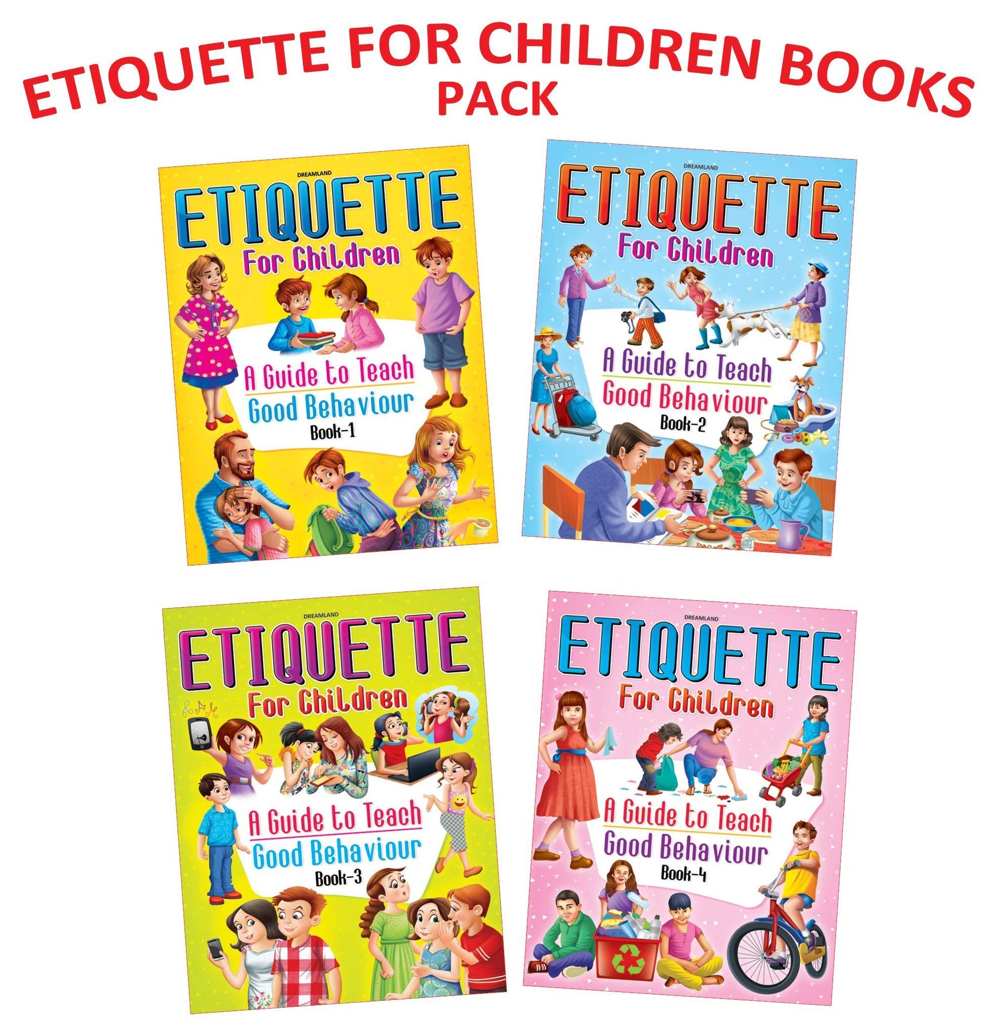 Etiquette for Children Books - (4 Titles) [Paperback] Dreamland Publications