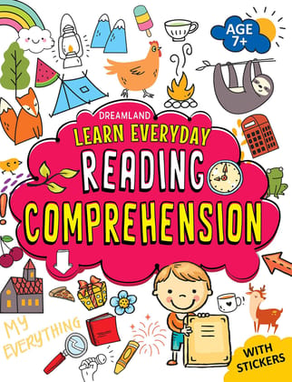 Reading Comprehension Activity Book Age 7+ with Stickers - Learn Everyday Series For Children [Paperback] Dreamland Publications