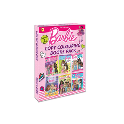 Barbie Copy Colouring Books Pack (A Pack of 6 Dreamland Publications