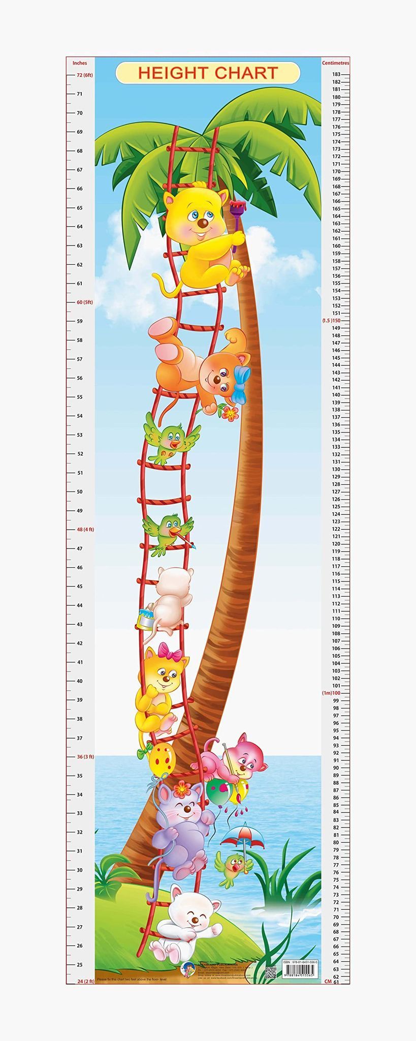 Height Chart 6 [Poster] Dreamland Publications