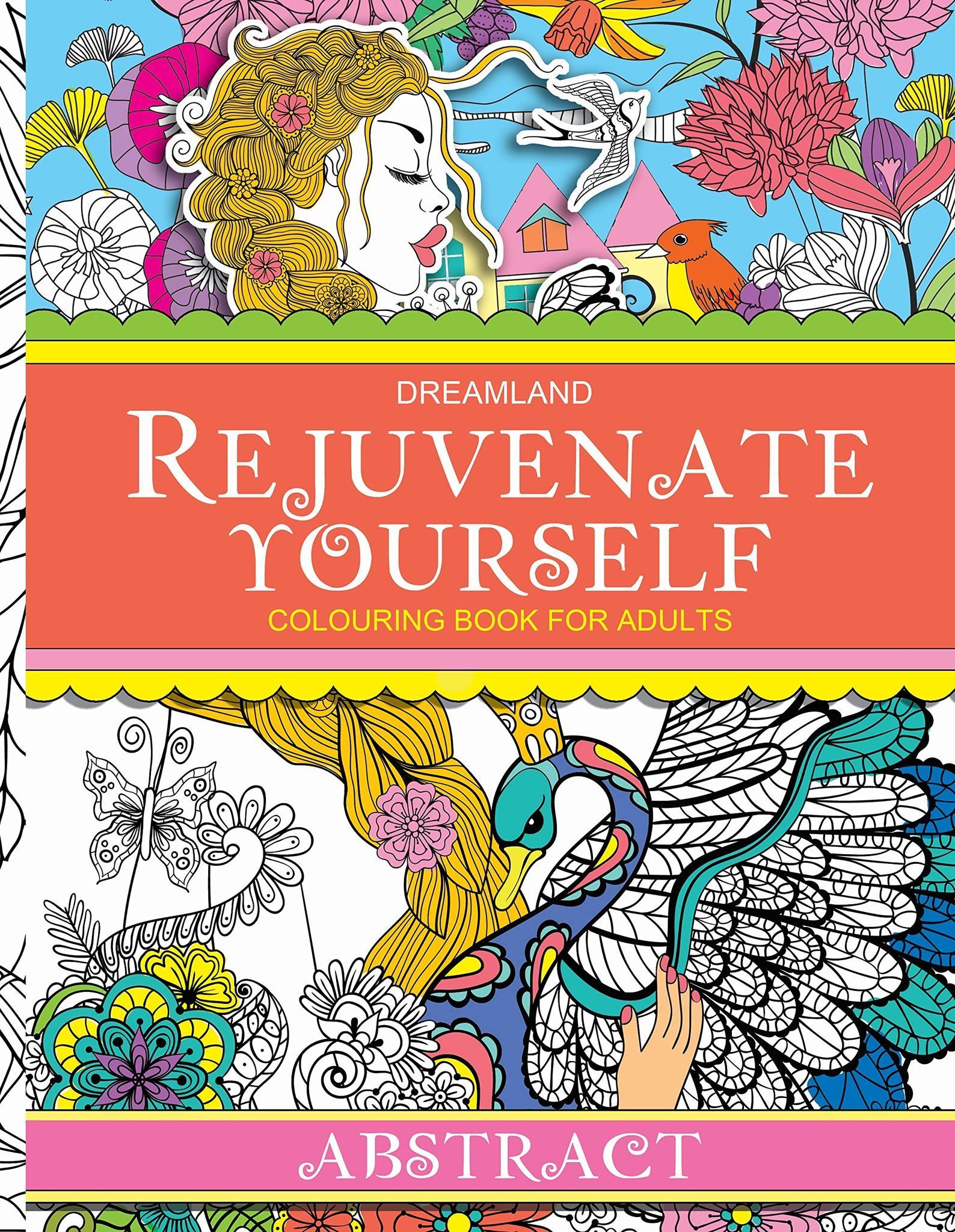Rejuvenate yourself colouring abstract [Unknown Binding] NA