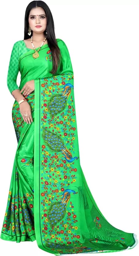 Crepe Printed Daily Wear Saree