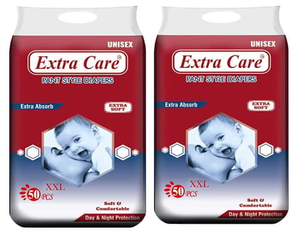 Extra care store pant style diapers