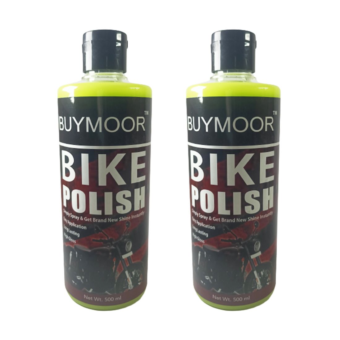 BUYMOOR Premium Bike Polish - Ultimate Shine & Protection for Your Motorcycle 500 ML ( Pack Of 2)