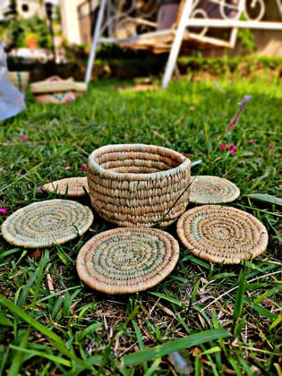 Wild Grass Coaster set of 4