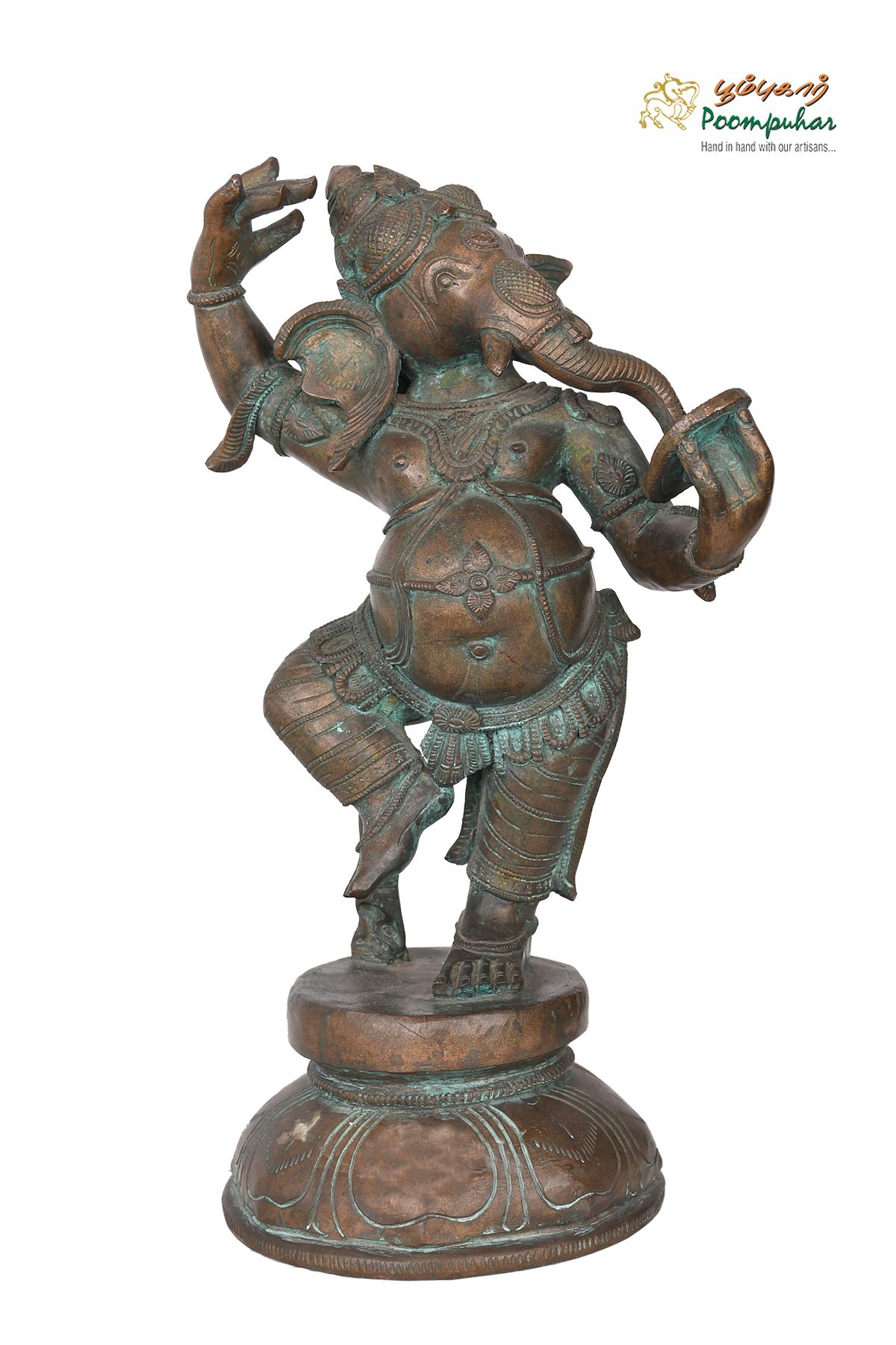 BRONZE 15 IN DANCING GANESHA