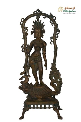 BRONZE 20 IN APSARA LADY WITH YALI