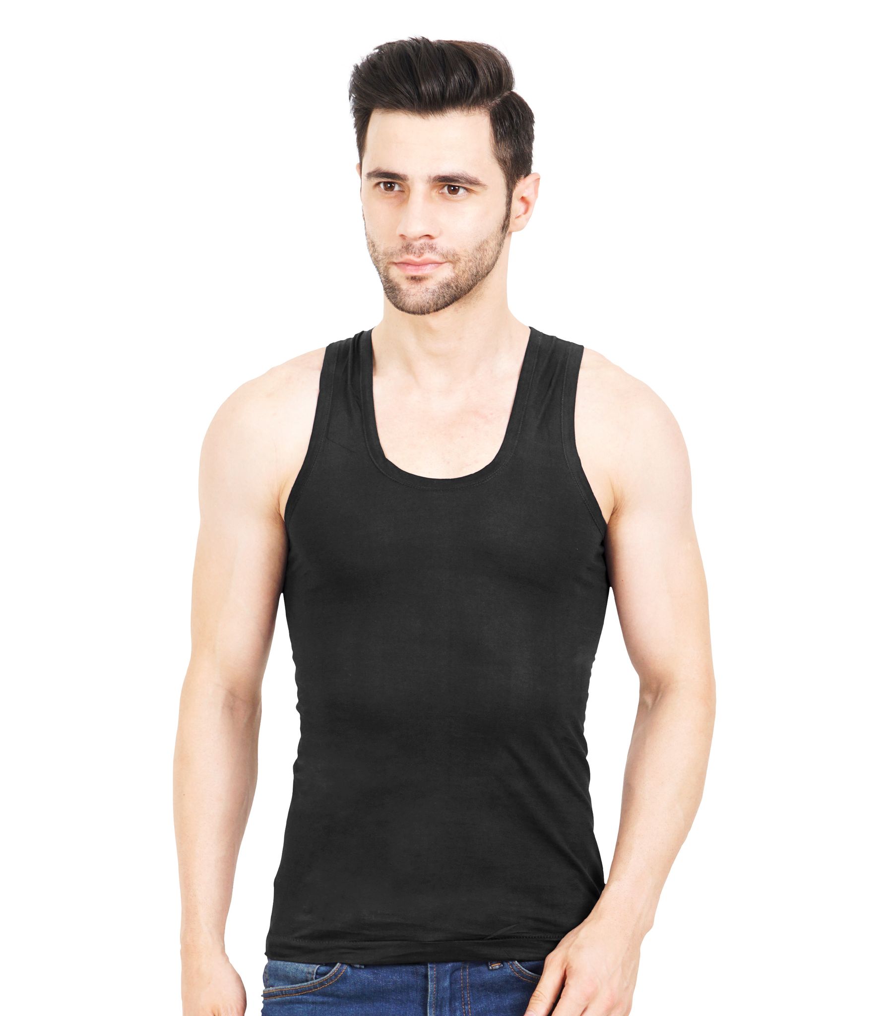 Men's Super Combed Cotton Vest Pack of 5