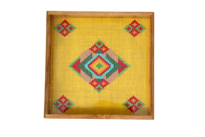 Wooden Square Tray