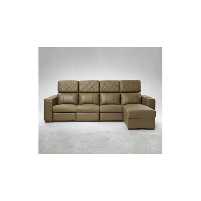 Fabric 6 Seater L-Shape Interchangeable Corner Sofa Set for Living Room