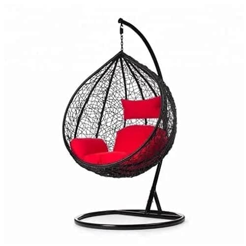 Swing Chair with Powder Coated Iron Stand for Home Hanging Swings for Indoor, Outdoor, Home, Patio, Yard, Balcony, Garden