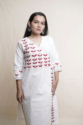 Angrakha Straight Kurti