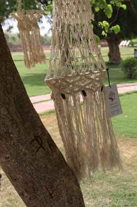 Macrame lamp hanging