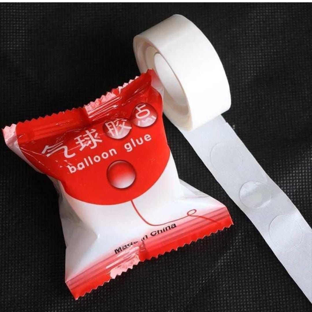 Party shopaholic =Double side ballon glue double sides dot of glue craft White