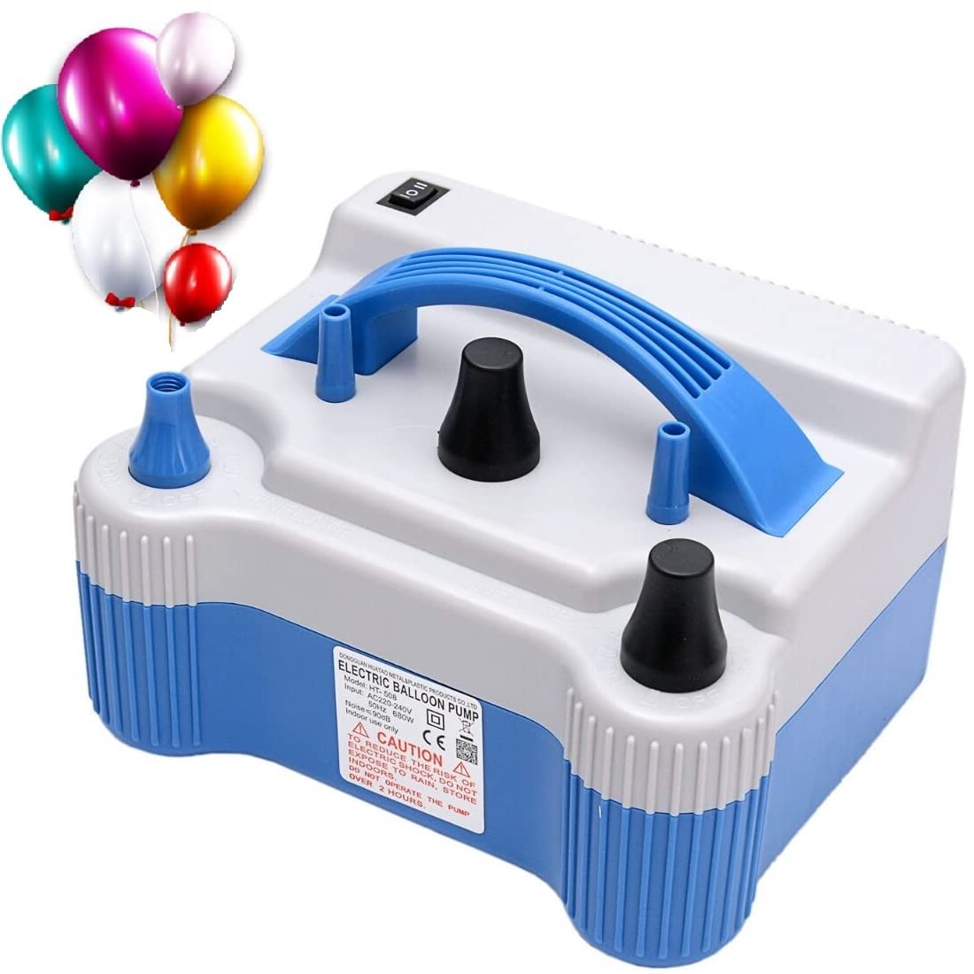 UJIE Elect ric Balloon Pump 2 Nozzle High Power Air Pump Balloon
