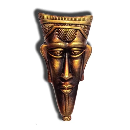 New Life Terracotta Home Decorative Wall Hanging Egyptian Mask (Copper, 30 cm)