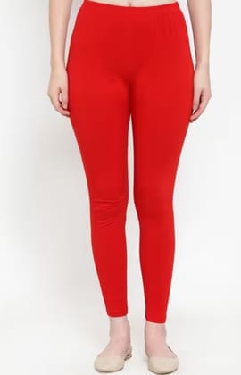 Sacrifice Women Cotton Lycra Leggings (Red)