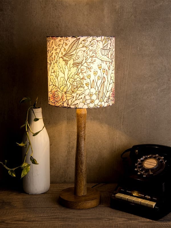 Spring Leaves Wooden Lamp