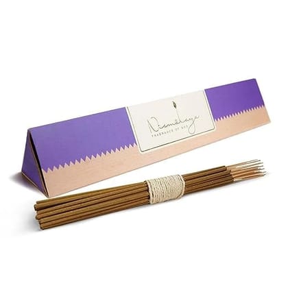NIRMALAYA Patchouli Incense Sticks Agarbatti- 40 Sticks | 100% Natural and Charcoal Free | Incense Stick for Home Fragrance | Sacred and Natural Air Purifiers Organic Incense Sticks