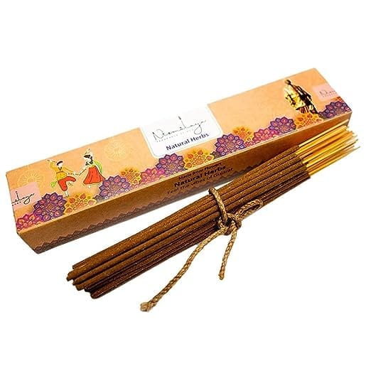 Nirmalaya Natural Herbs Incense Sticks Agarbatti | Organic Incense Sticks | 100% Natural and Charcoal Free Agarbatti Sticks for Room (40 Sticks in a Pack) Floral Fragrance