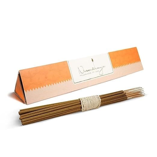 NIRMALAYA Mysore Sandalwood Incense Sticks Agarbatti- 40 Sticks | 100% Natural and Charcoal Free | Incense Stick for Home Fragrance | Sacred and Natural Air Purifiers Organic Incense Sticks