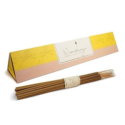 NIRMALAYA Jasmine Incense Sticks Agarbatti- 40 Sticks | 100% Natural and Charcoal Free | Incense Stick for Home Fragrance | Sacred and Natural Air Purifiers Organic Incense Sticks