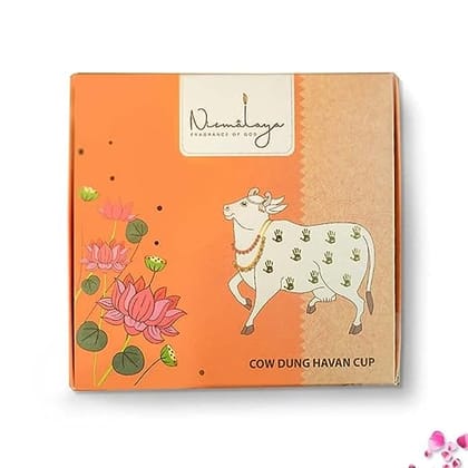 Nirmalaya Organic Cow Dung Havan Cups/Sambrani Cups (15 pcs) | Desi Cow Dung Dhoop Cups for Pooja- Jatamassi, Loban, Guggal