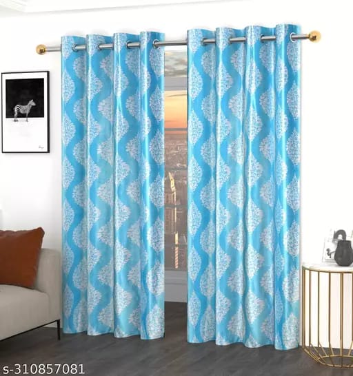 LV Lifestyle Alluring Polyester Door curtains (4 ft X 7 ft) pack of 2