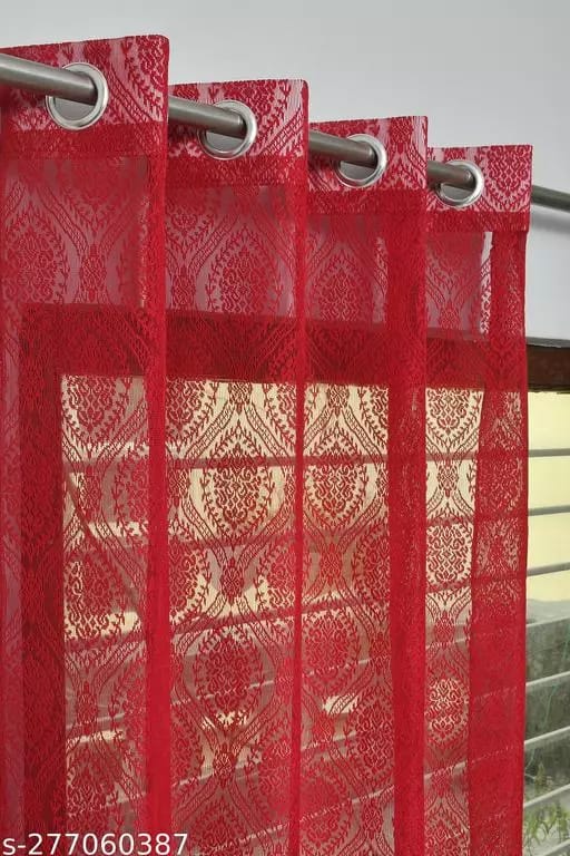 Ravishing polyster Net all over Door Curtain (4ft X 7ft) (Pack of 1)