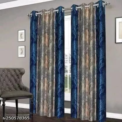 LV Lifestyle Stylish Tree Designed Window Curtains Set Of 2