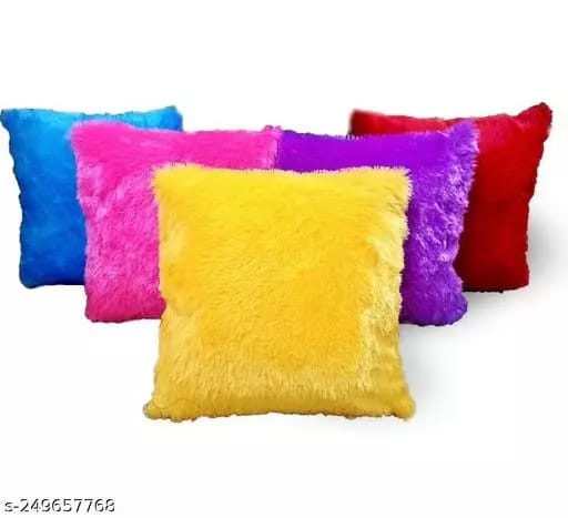 Cushion Cover Set of 5 Multicolour 16 x 16 inches