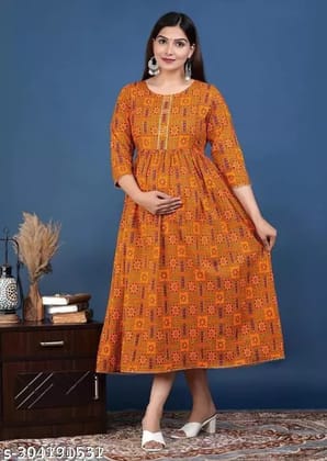 Fargin Maternity kurti with feeding zip