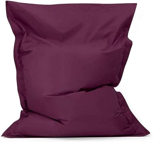 ink craft Bean Bag Cover Without Beans for Home/Office/Bedroom Square Shape Been Bag Cover (Purple)