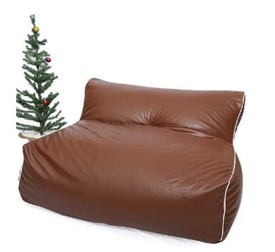 ink craft Been Bag Cover Without Beans for Home/Bedroom/Office/Lounge 2 Seater Been Bag Cover (Brown)