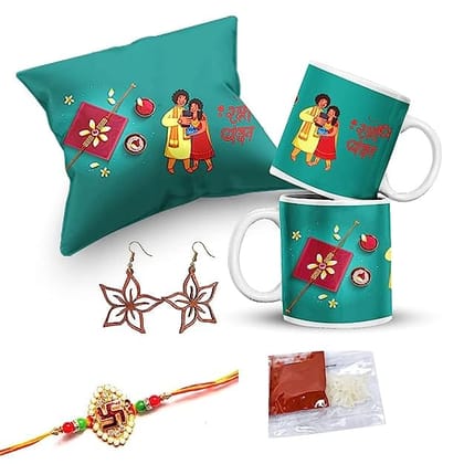 Delberto Rakhi Rakhi for Brother Most Awesome Bro Printed Mug Gift Set of Mug 330ml Gift Best Rakhi Gift for Brother Rakhi for Brother (Most Awesome BRO-Mug-Rakhi-Card)