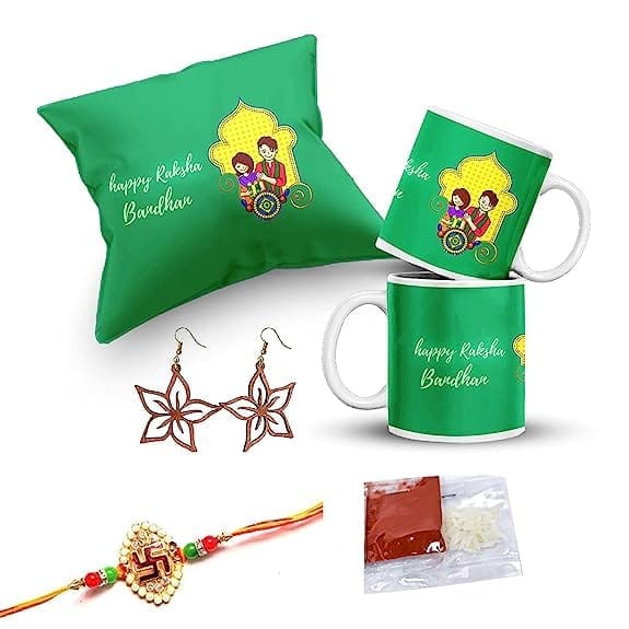 Delberto Rakhi Rakhi for Brother Most Awesome Bro Printed Mug Gift Set of Mug 330ml Gift Best Rakhi Gift for Brother Rakhi for Brother (Most Awesome BRO-Mug-Rakhi-Card)