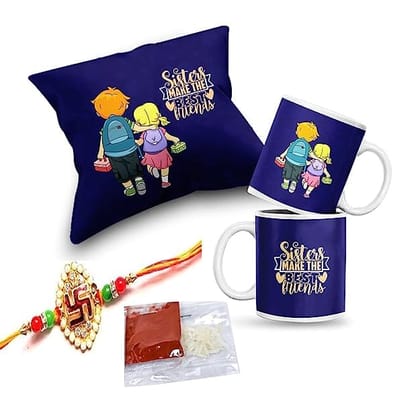 Delberto Rakhi Rakhi for Brother Most Awesome Bro Printed Mug Gift Set of Mug 330ml Gift Best Rakhi Gift for Brother Rakhi for Brother (Most Awesome BRO-Mug-Rakhi-Card)