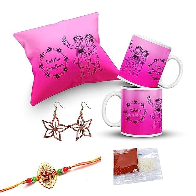 Delberto Rakhi Rakhi for Brother Most Awesome Bro Printed Mug Gift Set of Mug 330ml Gift Best Rakhi Gift for Brother Rakhi for Brother (Most Awesome BRO-Mug-Rakhi-Card)