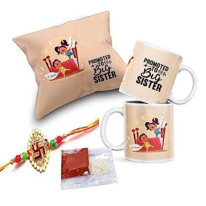 Delberto Rakhi Rakhi for Brother Most Awesome Bro Printed Mug Gift Set of Mug 330ml Gift Best Rakhi Gift for Brother Rakhi for Brother (Most Awesome BRO-Mug-Rakhi-Card)