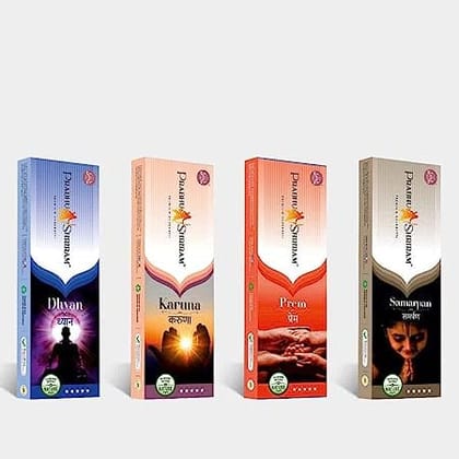 PRABHU SHRIRAM Agarbatti Natural Perfume Fragrances Low-Smoke Incense Sticks for Meditation Nature Inspired Fragrance