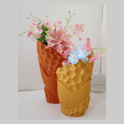 Beauty of Embossed Patterned Flower Vase