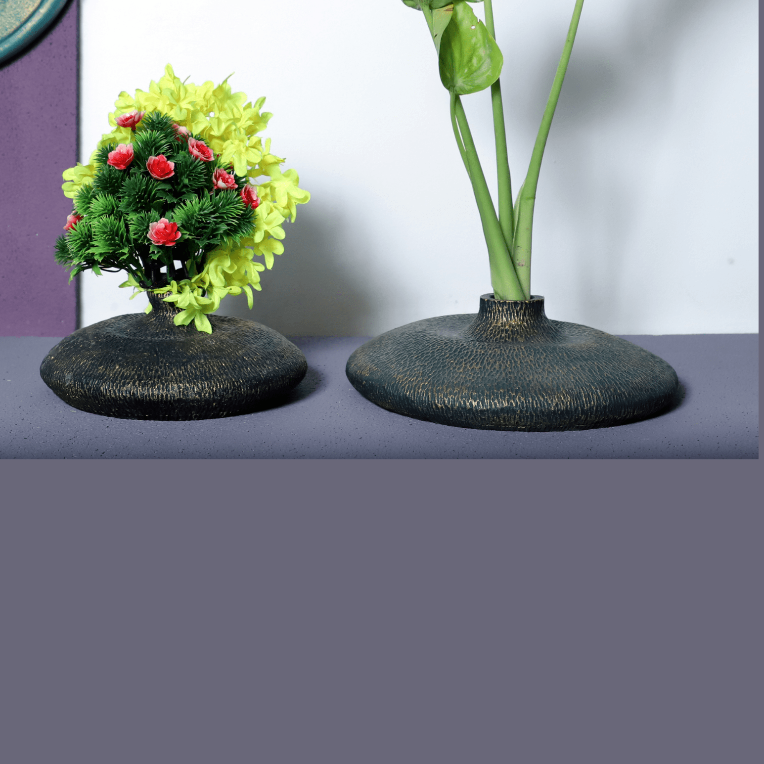 Surreal Handmade Resin Donut flower vase ( pair )