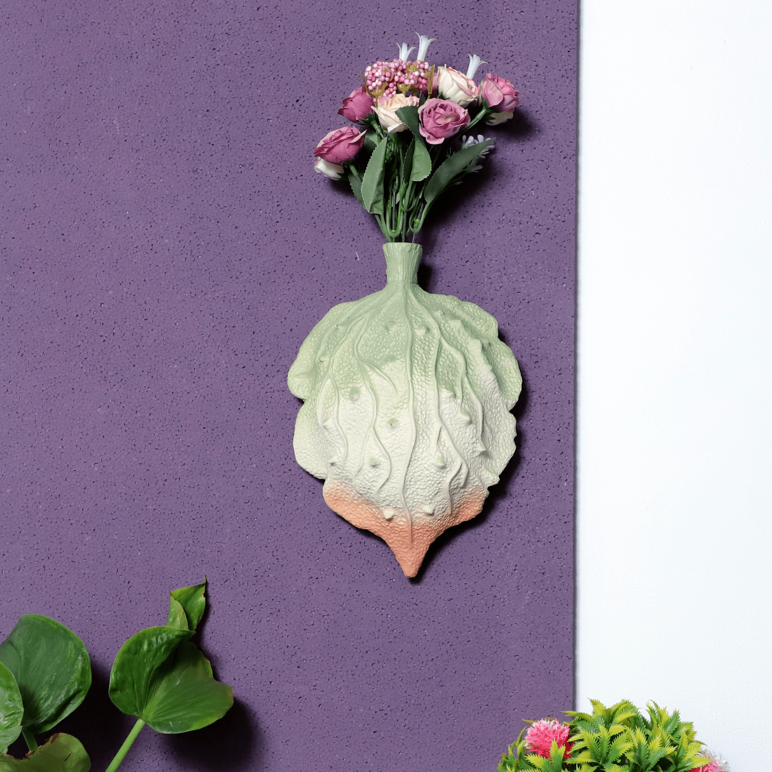 Surreal Flower Vase Wall Decor